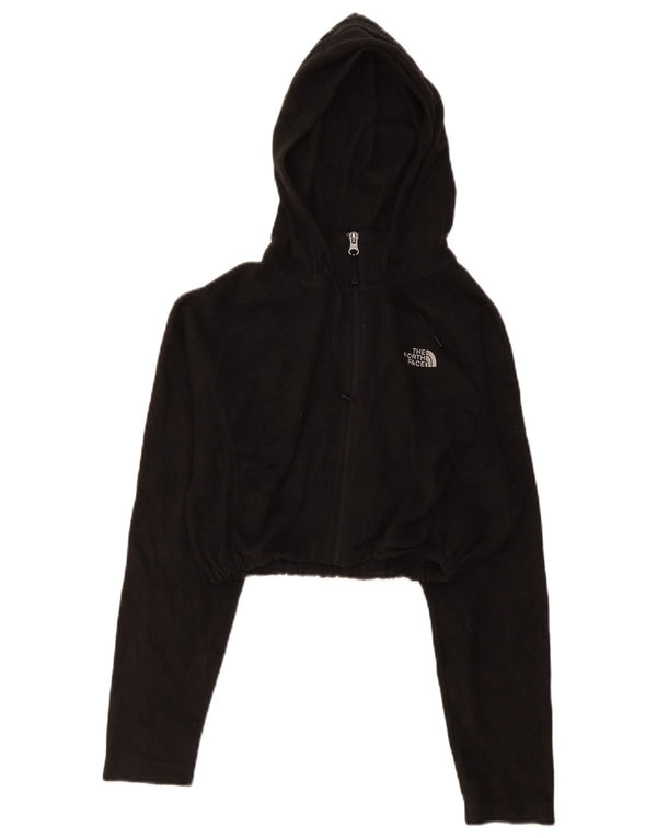 Jachetă din lână cu glugă The North Face pentru femei UK 16 Poliester negru mare