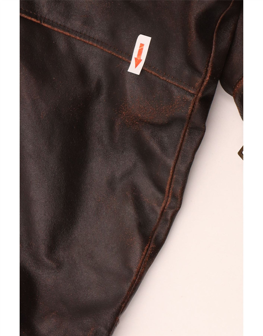 Jachetă de piele pentru bărbați Dallas UK 42 XL din piele maro