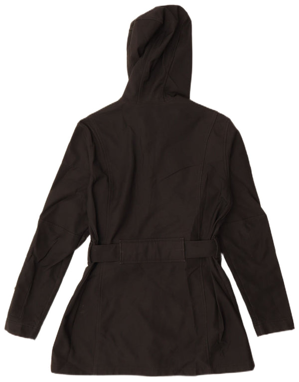 Jachetă de vânt cu glugă NIKE pentru femei UK 12 Poliester mediu negru