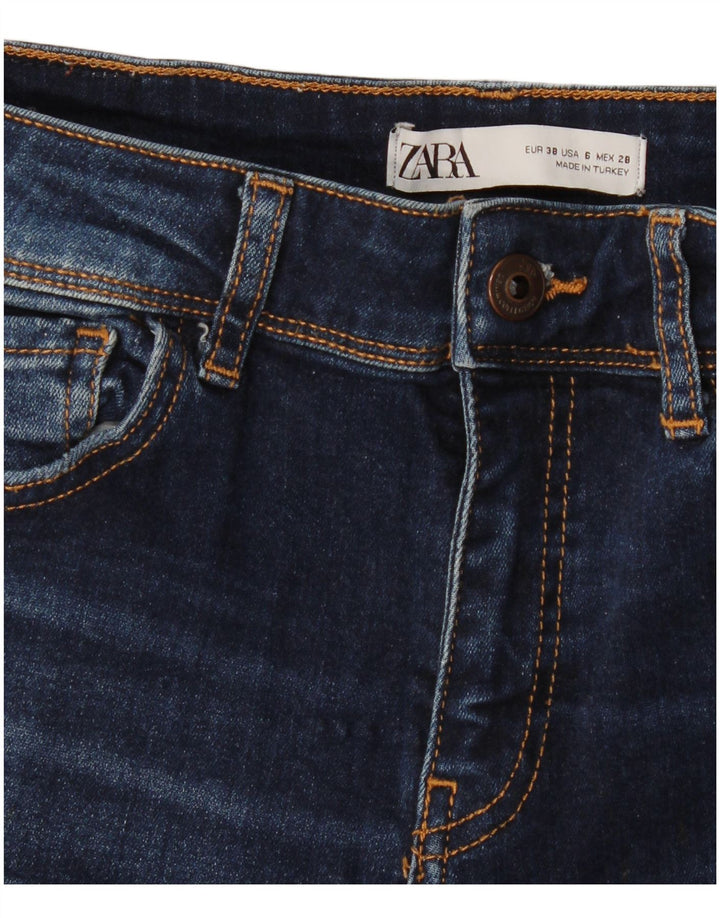Blugi tăiați de damă Zara EU 38 Mici L28 L26 Bleumarin
