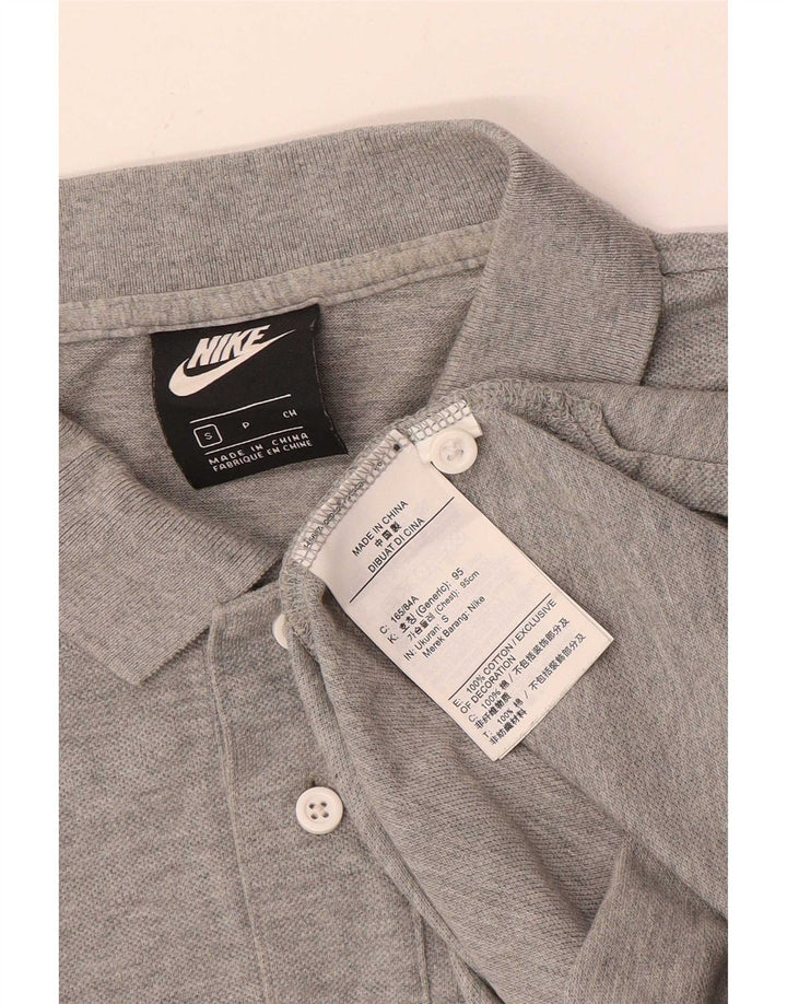 Tricou polo cu mânecă scurtă, cu mânecă scurtă, pentru bărbați, bumbac, gri mic