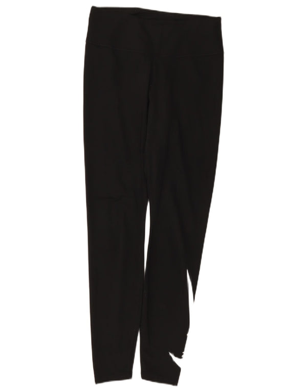 Leggings Nike Dri Fit Graphic pentru femei UK 12 Poliester mediu negru
