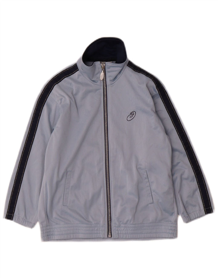 Jachetă pentru trening ASICS pentru băieți 5-6 ani, albastru, color block