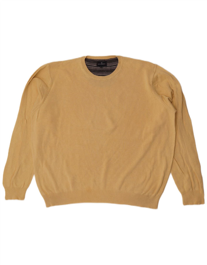 Pulover Marks & Spencer pentru bărbați, Blue Harbour, cu decolteu rotund, XL, galben