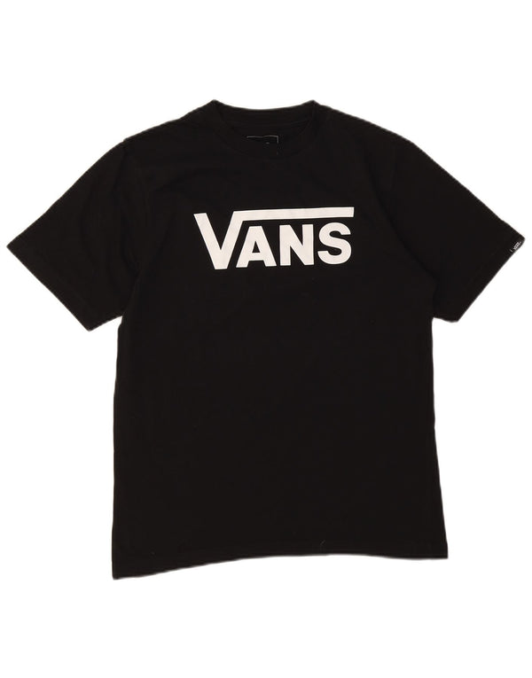Tricou grafic personalizat Vans Boys Top 12-13 ani mare bumbac negru