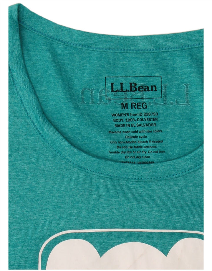 Tricou grafic pentru femei L.L.BEAN Top UK 12 Medium Turcoaz Flecked
