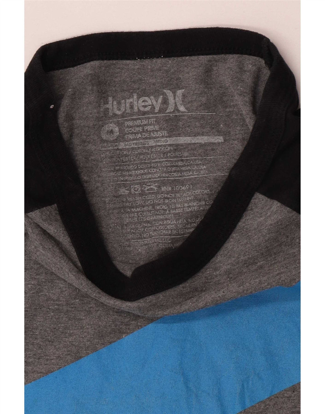 Top cu grafică cu mânecă lungă pentru băieți Hurley Premium Fit, 15-16 ani, gri mediu