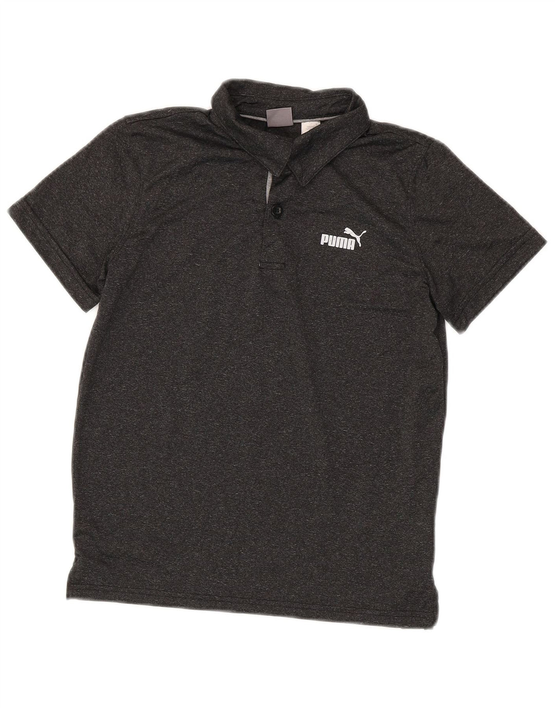 Tricou polo Puma pentru băieți 10-11 ani Poliester cu pături gri mediu