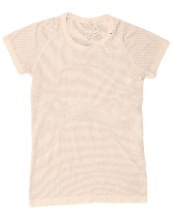Tricou Lululemon pentru femei Top US 10 Large White Nylon