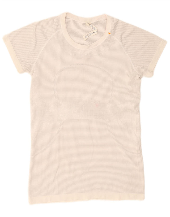 Tricou Lululemon pentru femei Top US 10 Large White Nylon