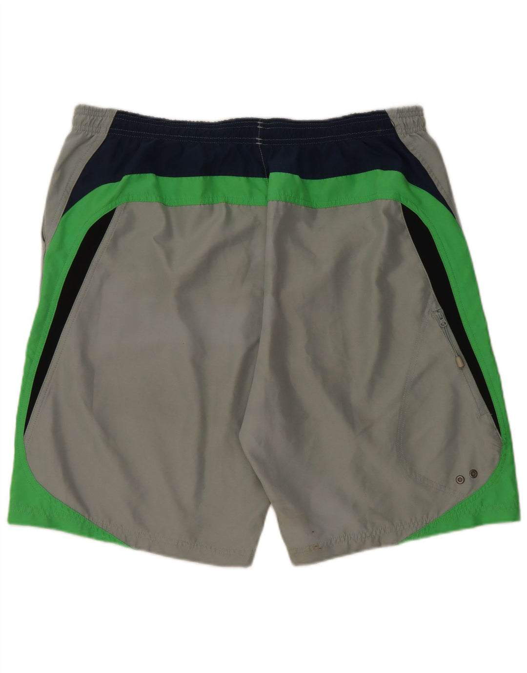Pantaloni scurți de înot REEBOK pentru bărbați XL, verde, poliester color bloc