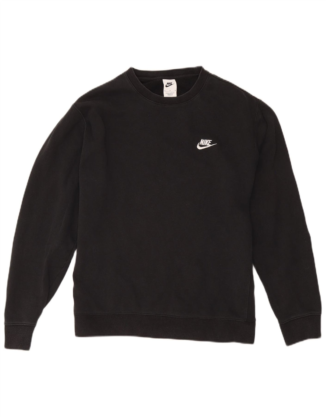 Pulover Nike pentru bărbați, bumbac mediu negru