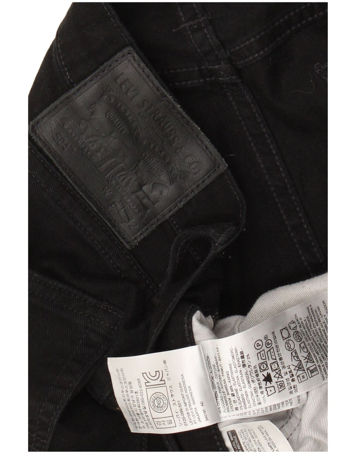 LEVI'S Blugi 504 drepti pentru bărbați W36 L32 bumbac negru