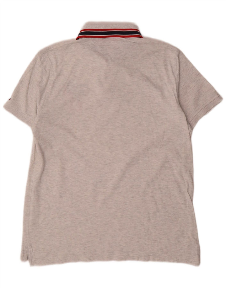Tricou polo cu grafică pentru bărbați Tommy Hilfiger, mare, gri pete
