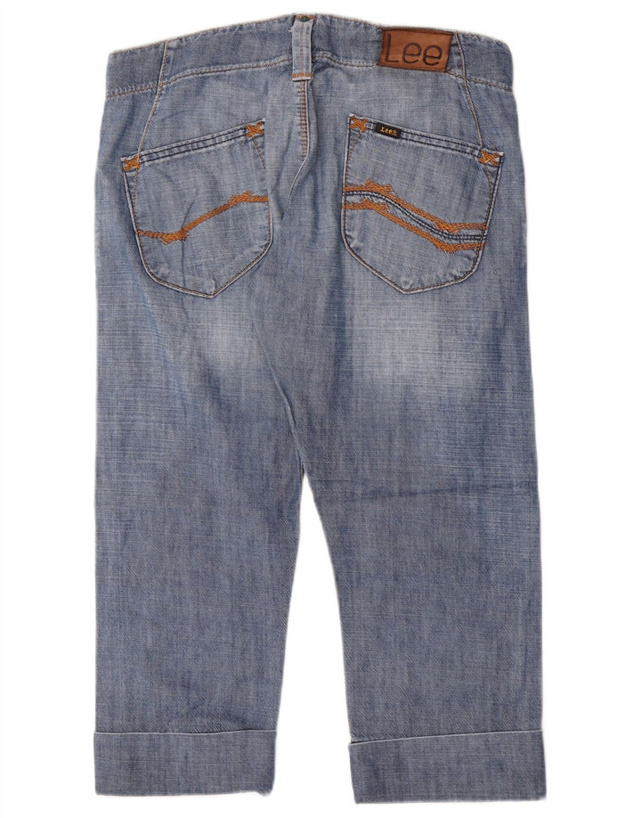 Blugi Lee Key West Capri pentru femei W29 L21, bumbac albastru