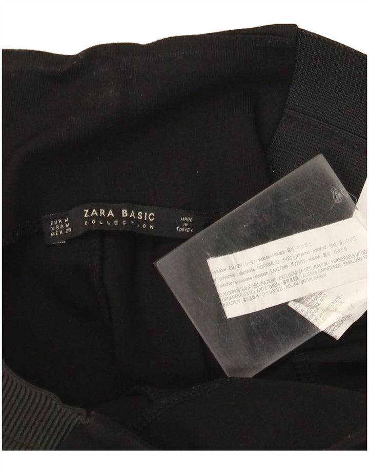 Leggings pentru femei Zara UK 12 Medium Black Viscose