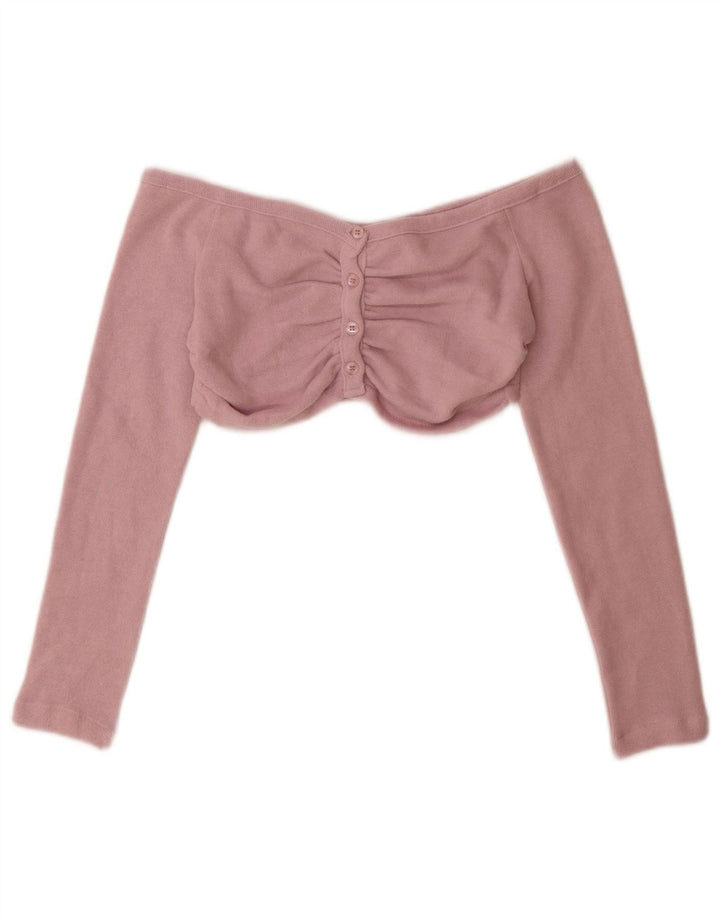 Top cardigan pentru femei Zara UK 12 Roz mediu