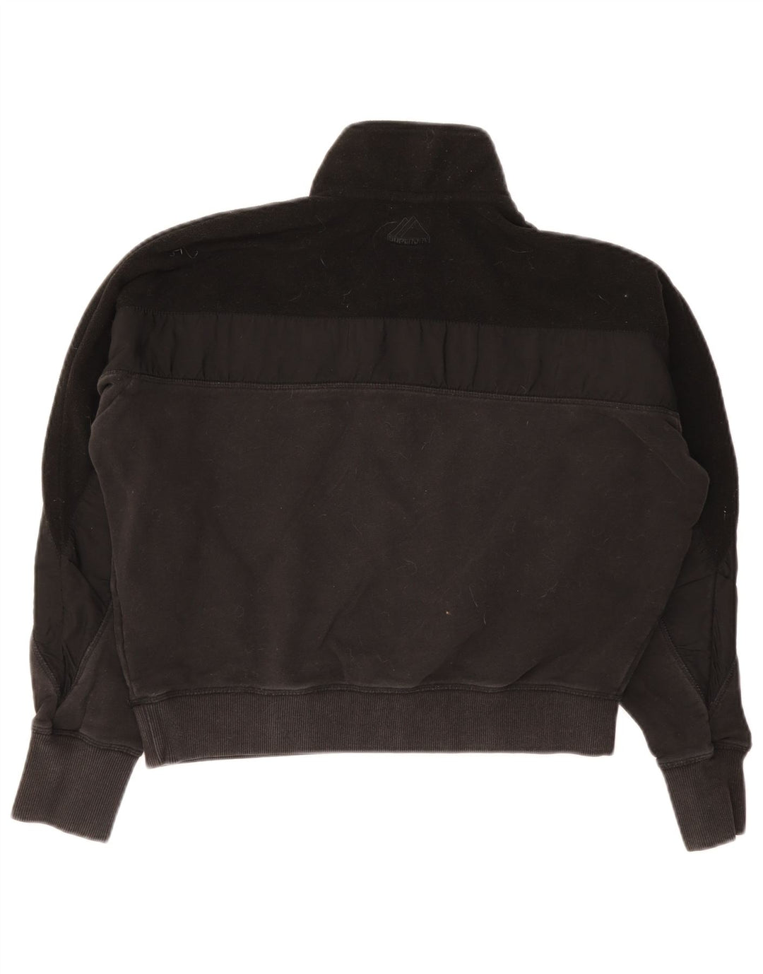 Pulover Superdry pentru femei, crop supradimensionat, UK 12 Medium Black