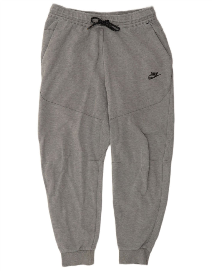 Pantaloni de trening pentru bărbați Nike Pantaloni de jogging, gri mediu, bumbac color bloc