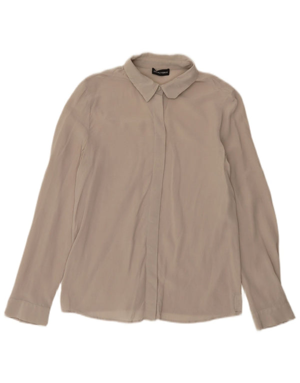 Bluză cămașă pentru femei Emporio Armani UK 10 Small Gri
