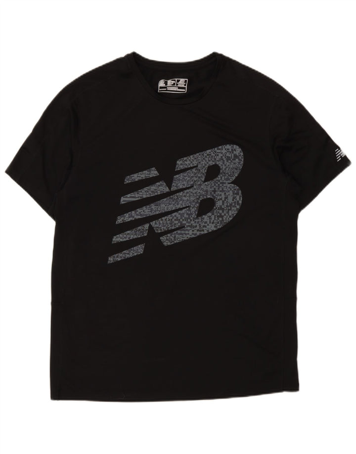 Tricou grafic pentru bărbați New Balance Top Mediu Negru