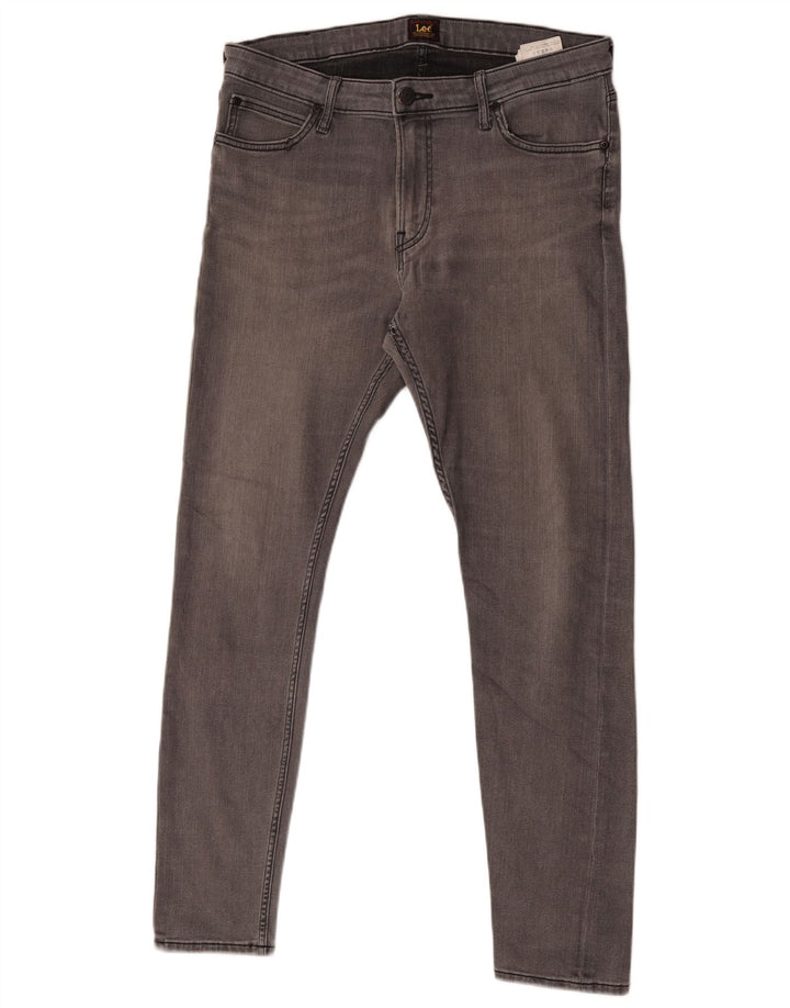 Blugi skinny Lee Malone pentru bărbați W34 L32 bumbac gri