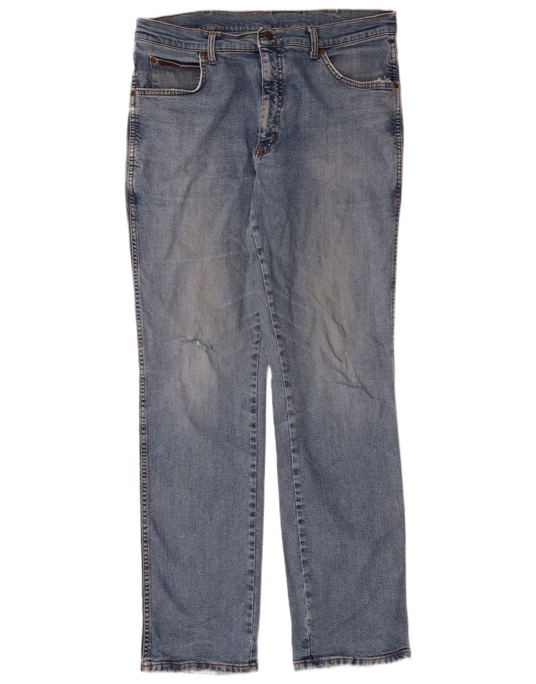 Blugi drepti pentru bărbați Wrangler W36 L34 Blue Cotton Classic