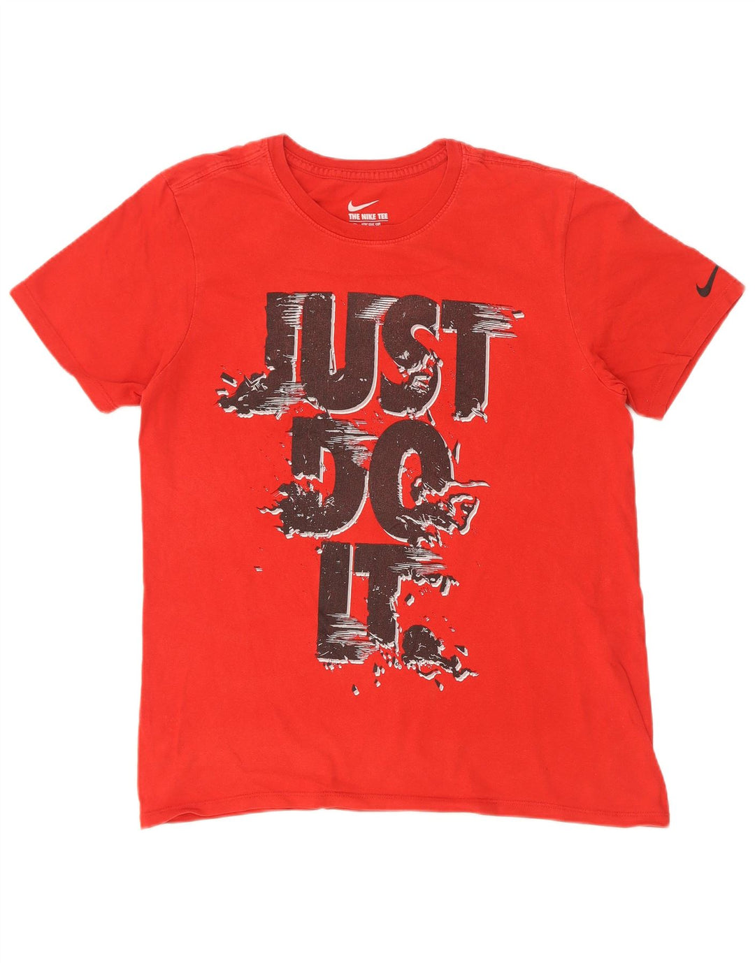 Tricou grafic Nike pentru bărbați, cu croială atletică, top mediu roșu