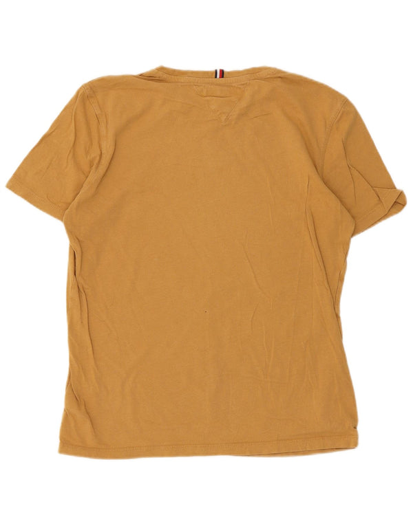 Tricou grafic Tommy Hilfiger pentru băieți Top 15-16 ani bumbac galben