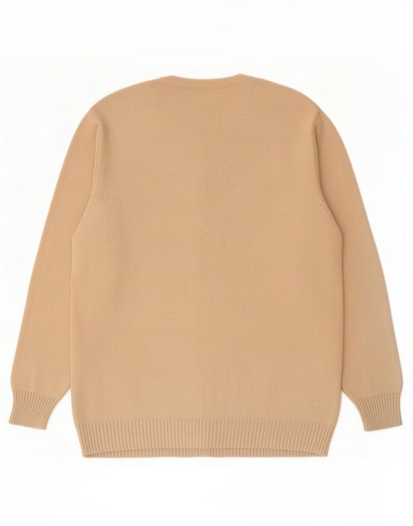 Pulover cardigan pentru femei Marks & Spencer UK 20 2XL bumbac bej