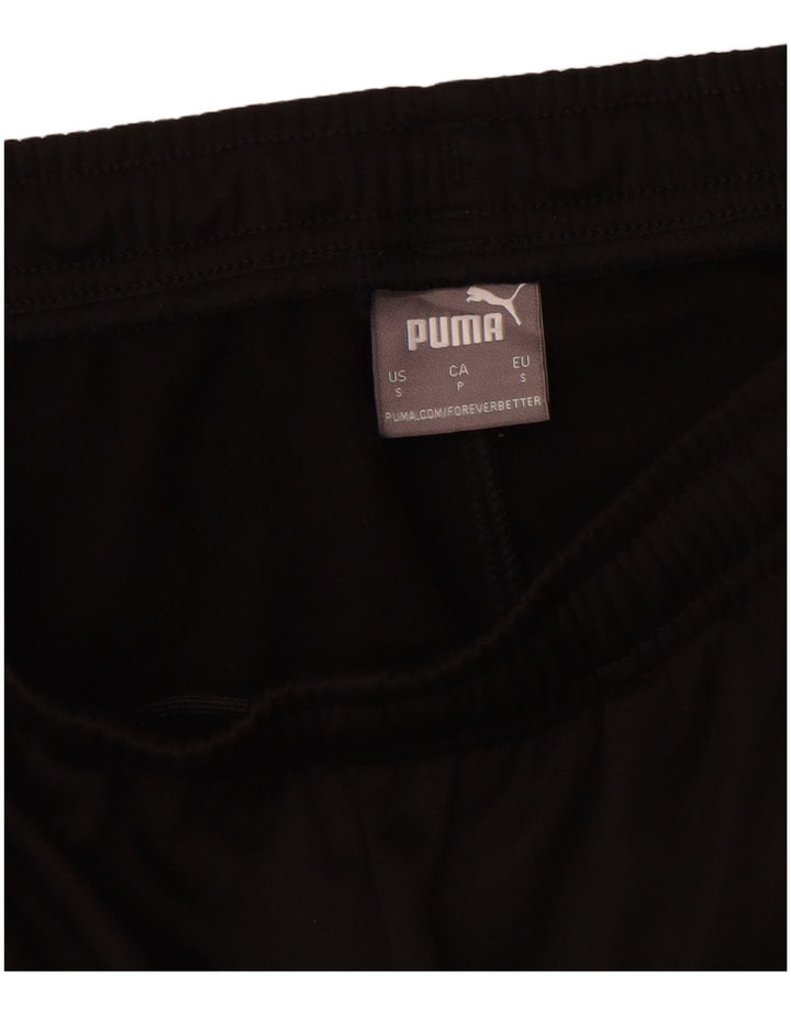 Pantaloni de trening Puma Graphic pentru bărbați, negru, poliester color bloc