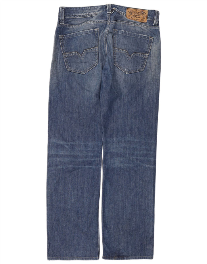 Blugi DIESEL Larkee pentru bărbați, în formă regulată, drepte, W29 L30, bumbac albastru