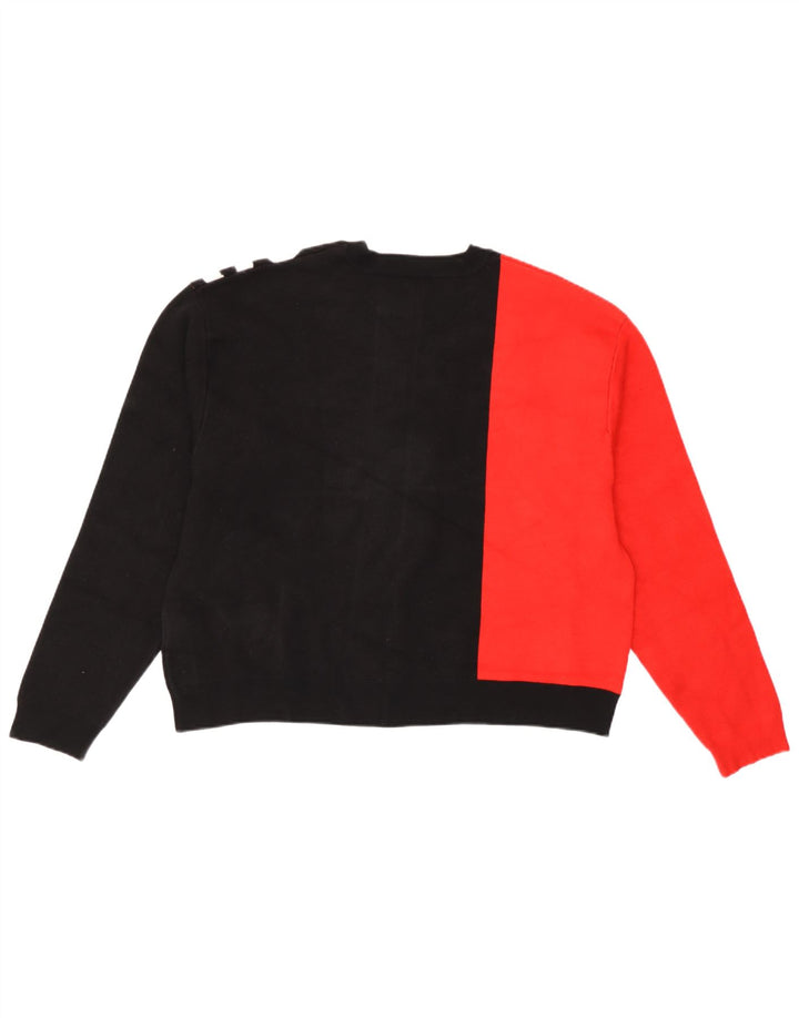 Guess Pulover supradimensionat cu gâtul turnat pentru femei UK 8 Small Negru