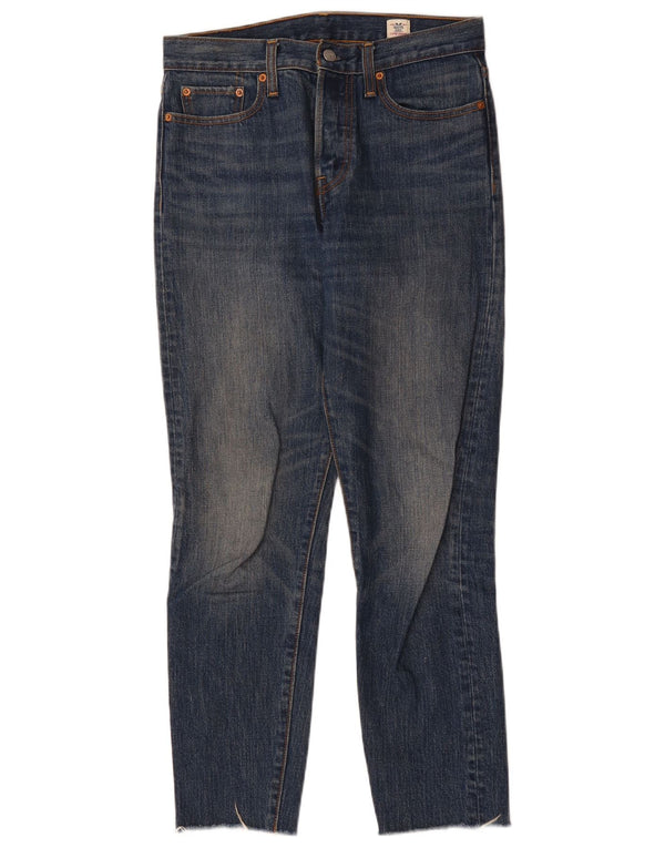 Blugi drepți cu talie înaltă Levi's pentru femei, stejar alb, L28 L28, bumbac albastru