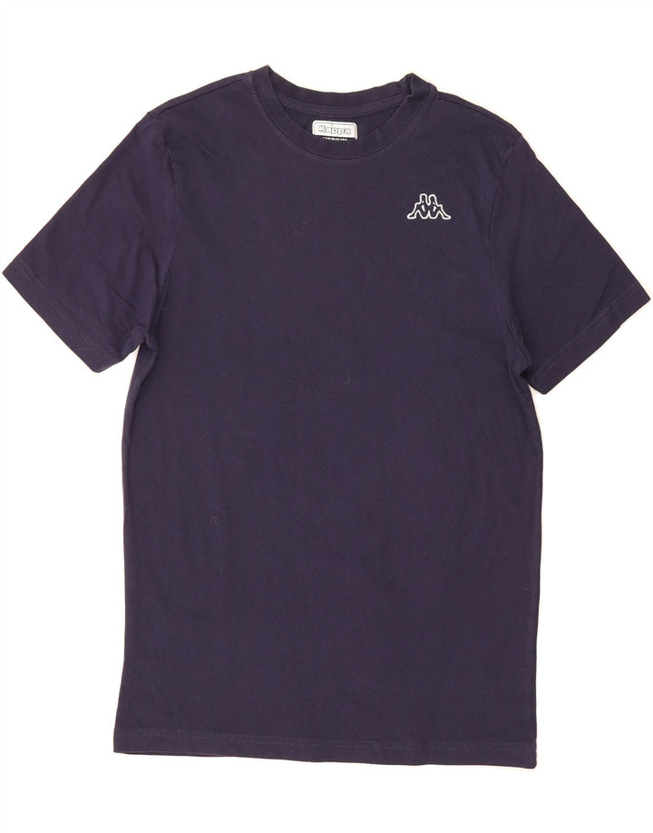 KAPPA Womens T-Shirt Top UK 12 Medium Navy Blue Cotton Vintage Kappa and Second-Hand Kappa from Messina Hembry 