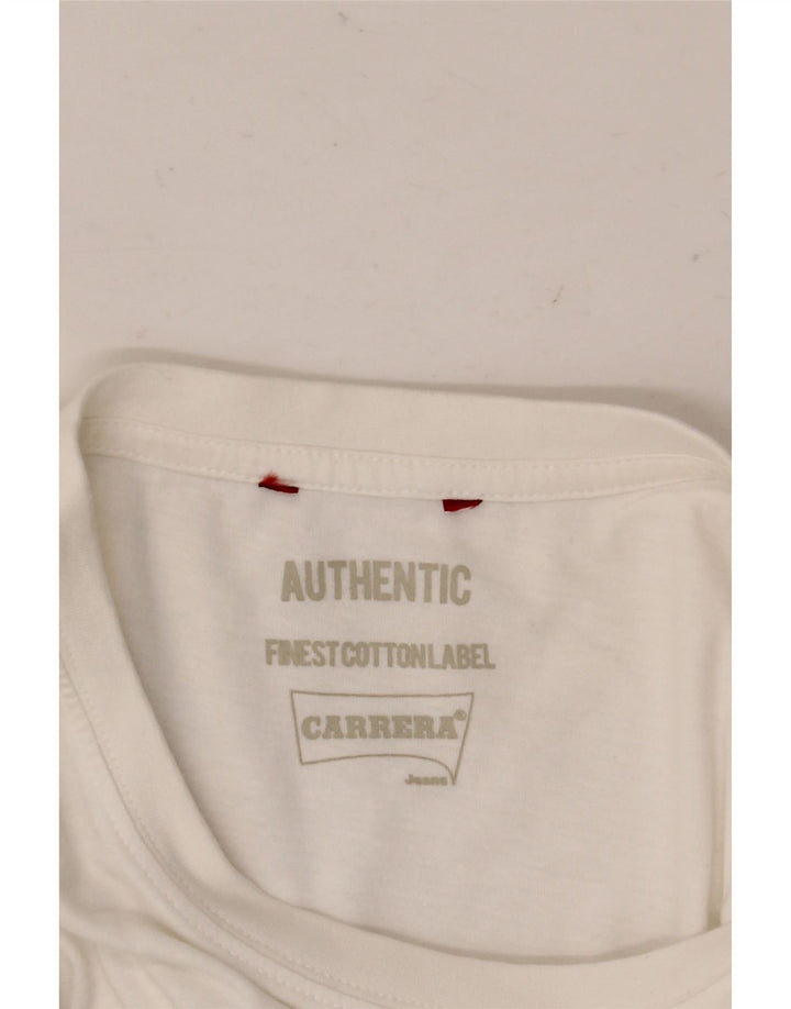 CARRERA tricou grafic pentru bărbați Top mare alb