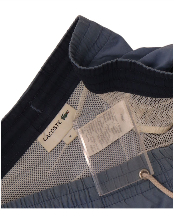 Pantaloni scurți de înot Lacoste pentru bărbați, bumbac albastru mediu