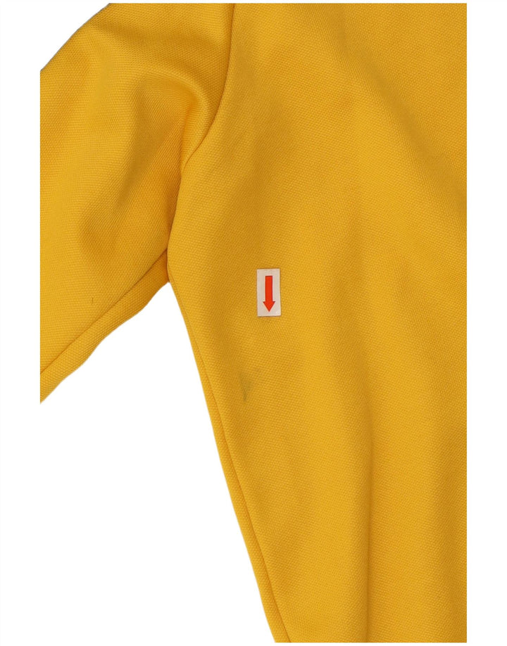 CONVERSE Mens Tracksuit Top Jacket Medium Yellow Colourblock Polyester