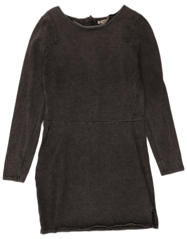 Dkny rochie cu mânecă lungă pentru femei UK 14 mare bumbac gri