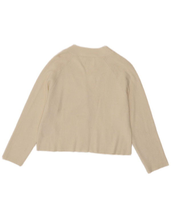 Pulover Crop Cardigan Fete Zara 11-12 Ani Bej Viscoza
