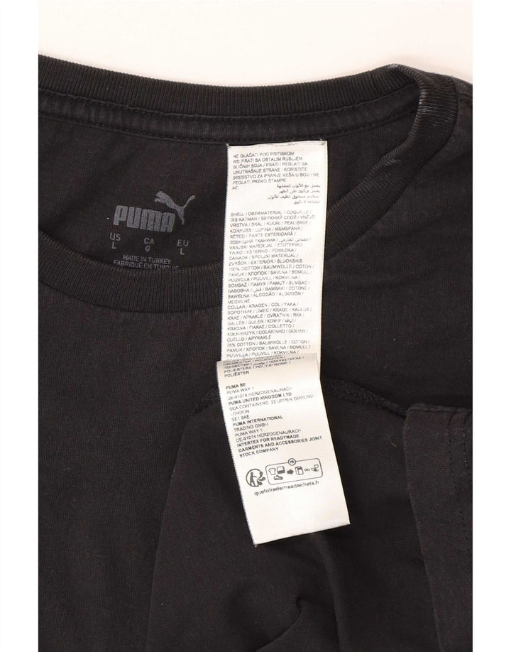 Tricou pentru bărbați Puma Top mare din bumbac negru