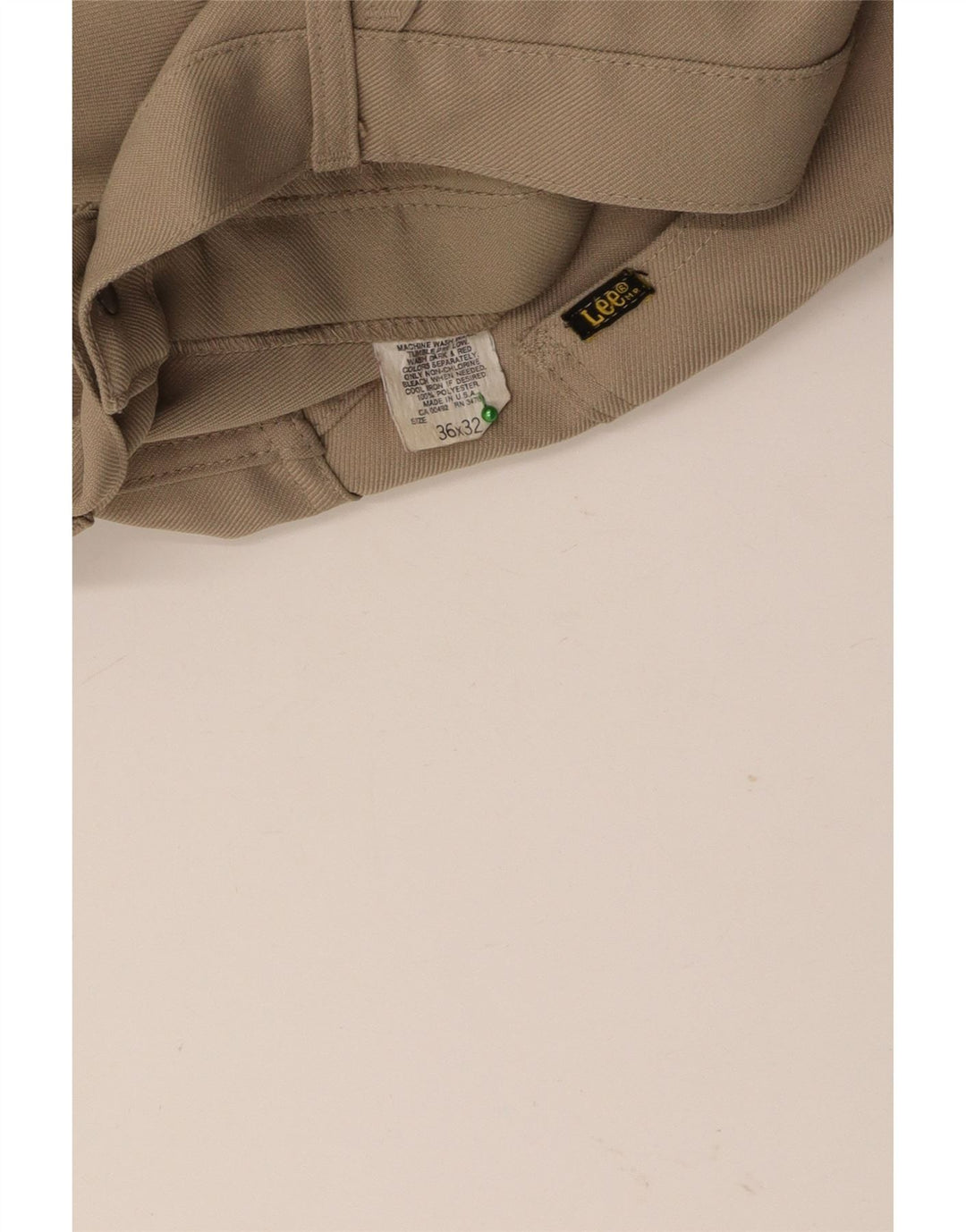 Pantaloni casual drepti pentru bărbați LEE L36 L26 poliester bej