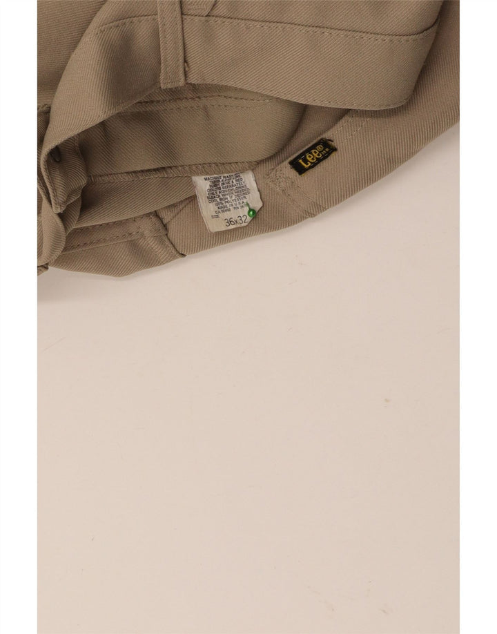 Pantaloni casual drepti pentru bărbați LEE L36 L26 poliester bej