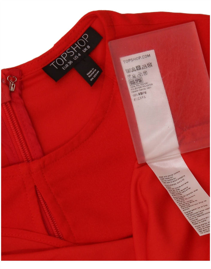 Rochie Topshop pentru femei UK 8 Small Red Poliester