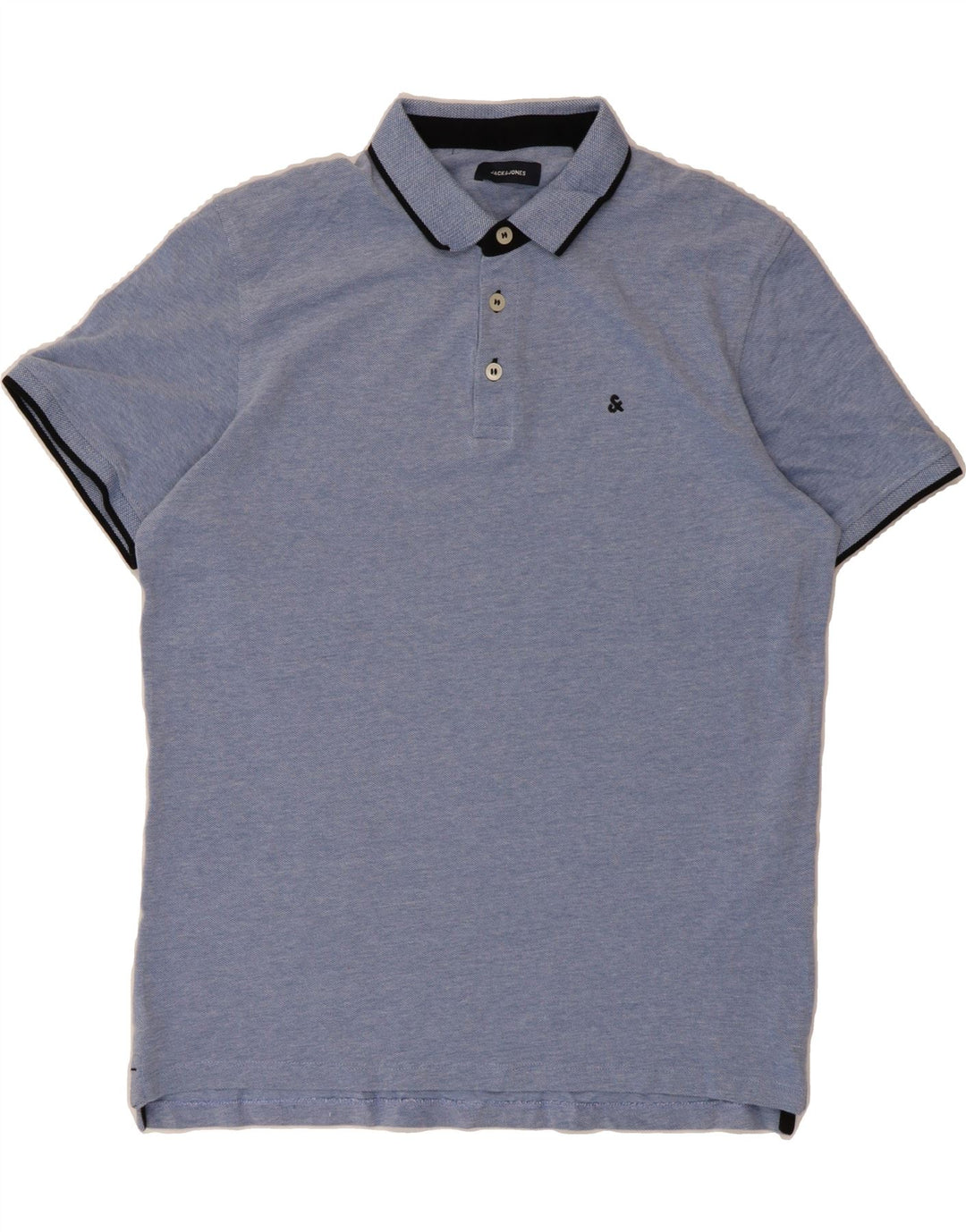 JACK & JONES Mens Polo Shirt XL Blue Cotton Vintage Jack & Jones and Second-Hand Jack & Jones from Messina Hembry 
