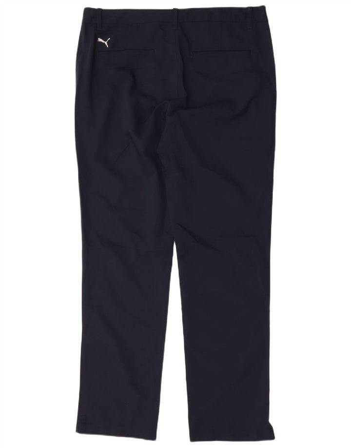 Pantaloni chino drepți Puma pentru bărbați L34 L32 poliester bleumarin