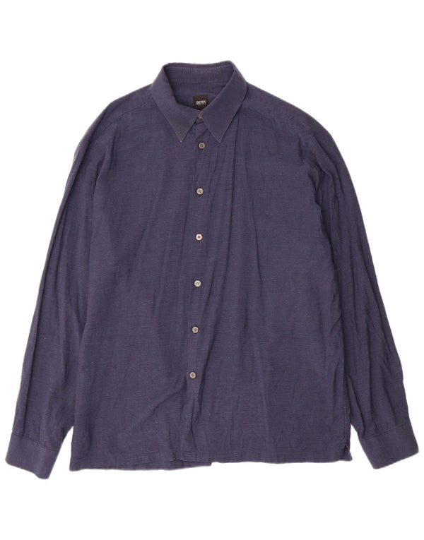 Cămașă pentru bărbați Hugo Boss XL Bleumarin