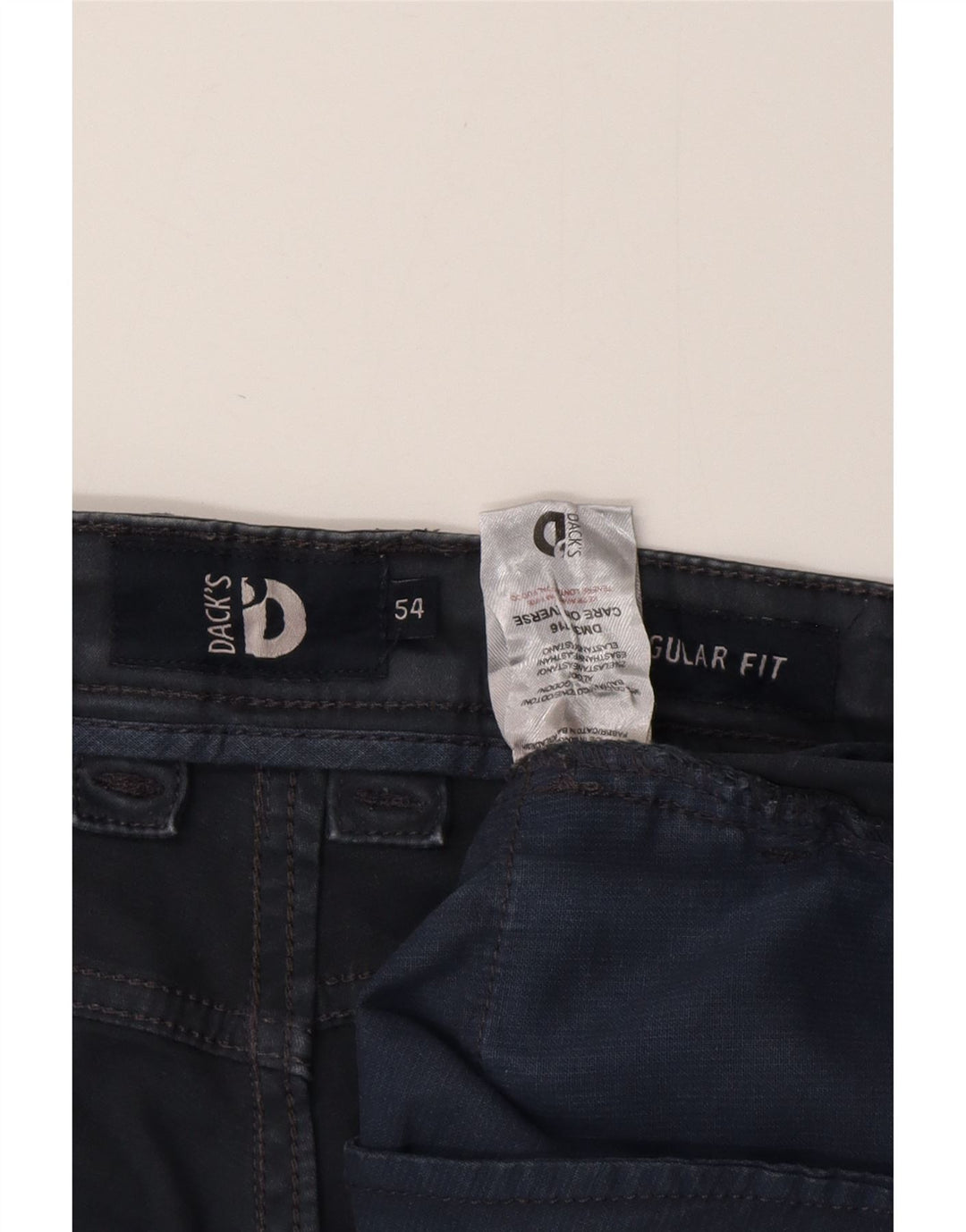 Pantaloni casual pentru bărbați Dack's, cu croiala obișnuită, IT 54 2XL W38 L31, bumbac gri