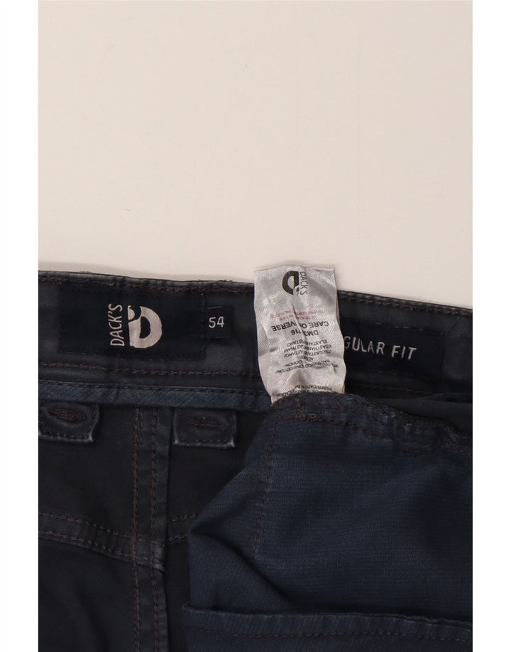 Pantaloni casual pentru bărbați Dack's, cu croiala obișnuită, IT 54 2XL W38 L31, bumbac gri