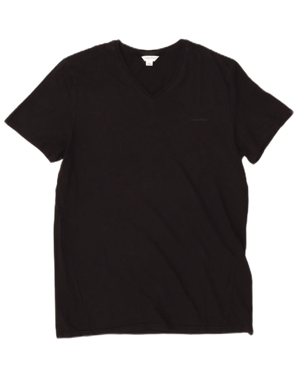 Tricou pentru bărbați Calvin Klein Slim Fit Top mare din bumbac negru